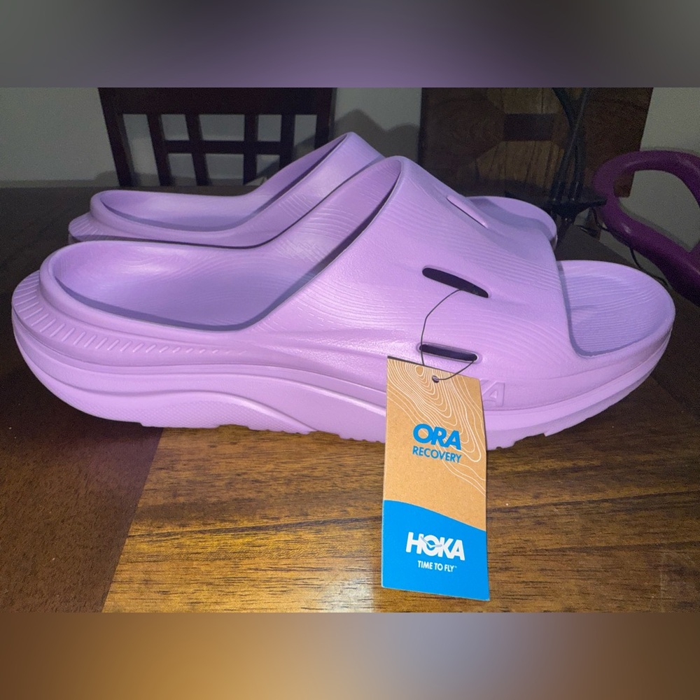 NWT HOKA Ora Recovery Slide 3 purple size W15 M13